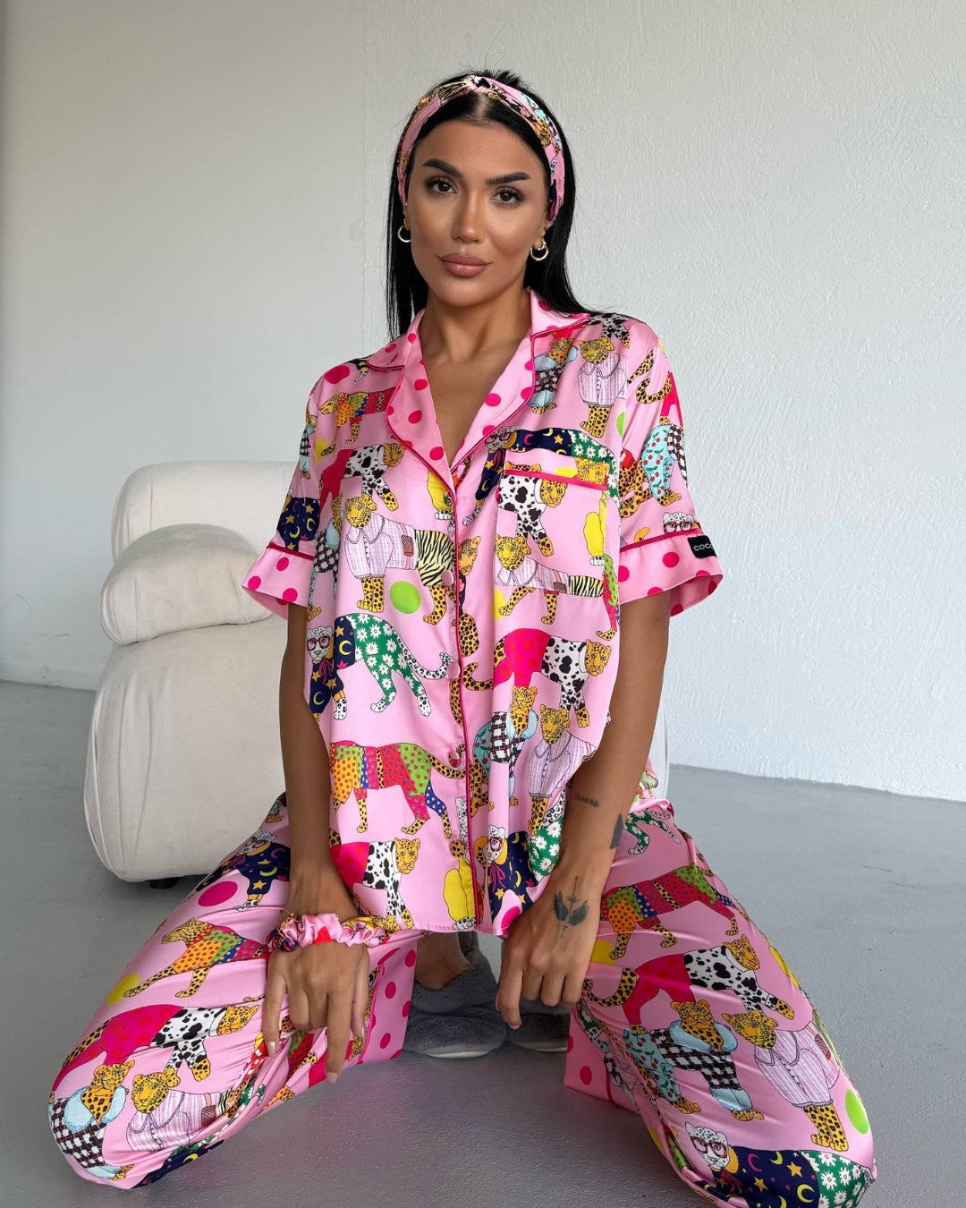 Pink Jungle Pajama Set
