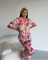 Pink Jungle Pajama Set
