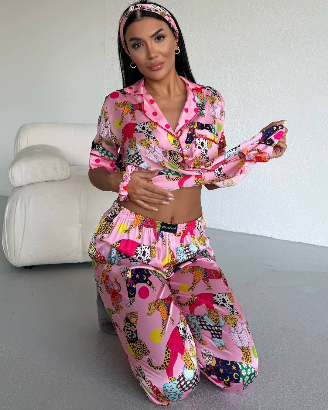 Pink Jungle Pajama Set