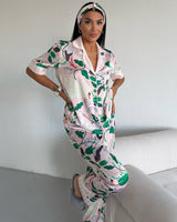 Pink Lotus Pajama Set