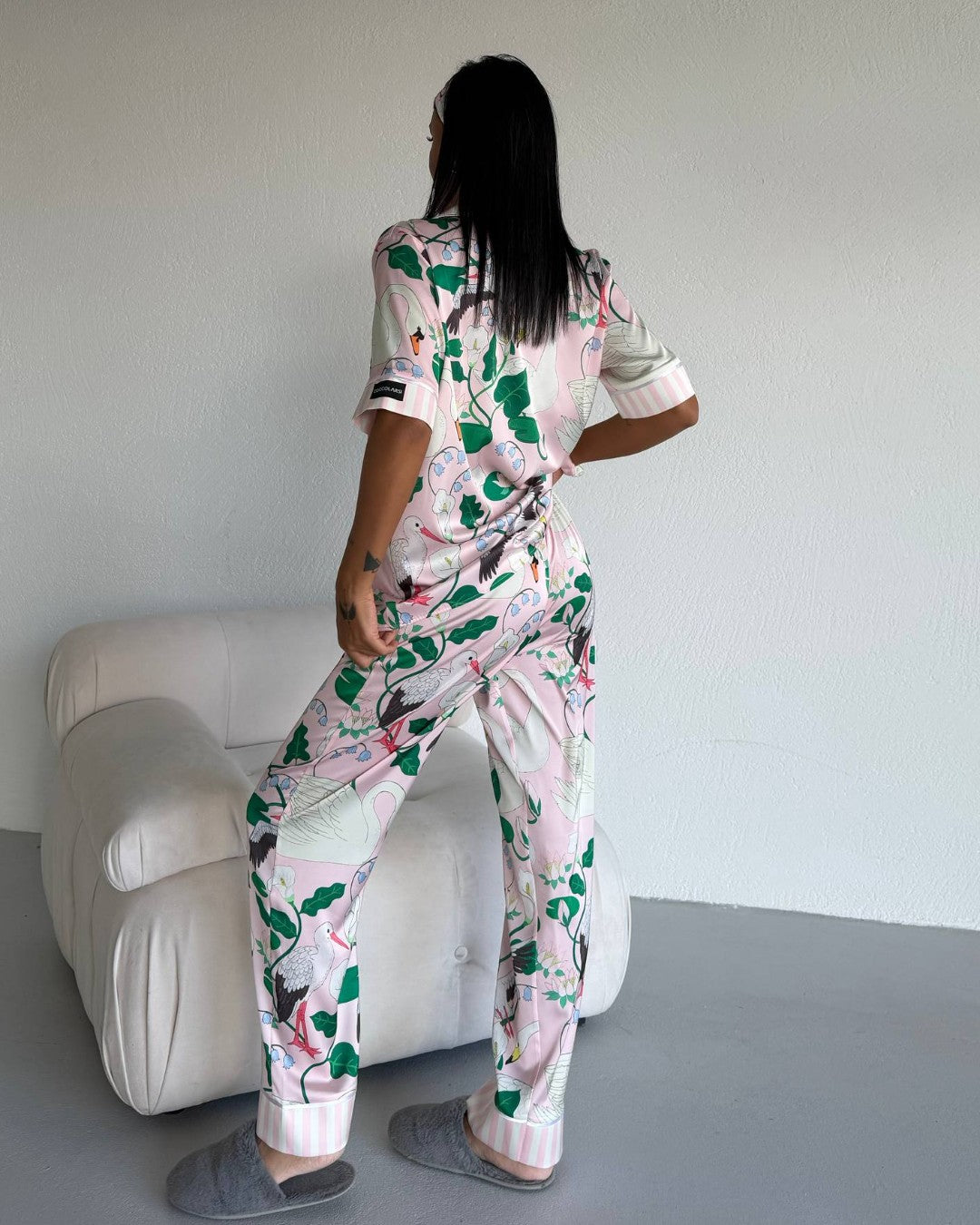 Pink Lotus Pajama Set