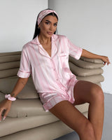 Pink Pinstripe Pajama Set