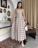 Plaid Midi Dress