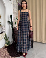Plaid Midi Dress