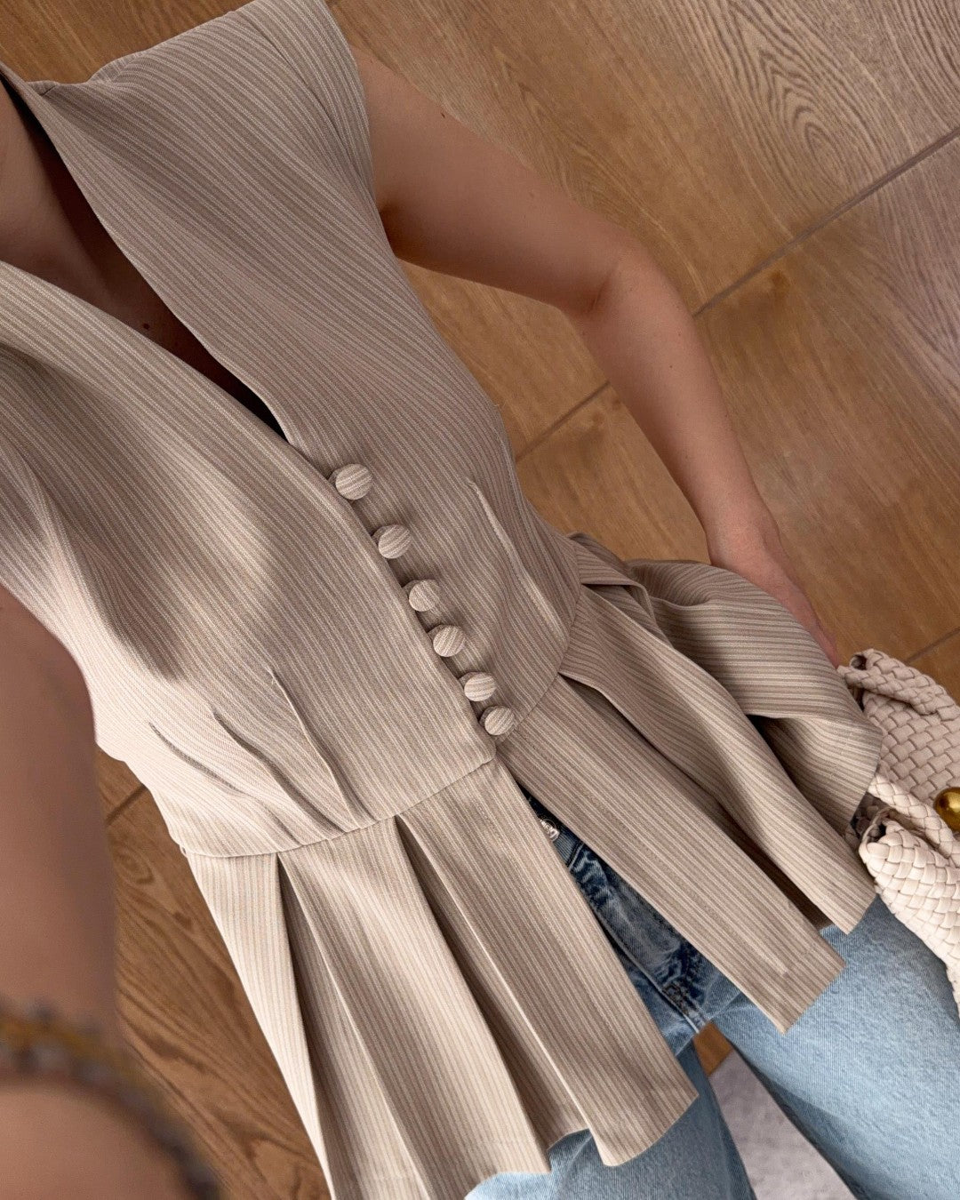 Pleated Vest Top