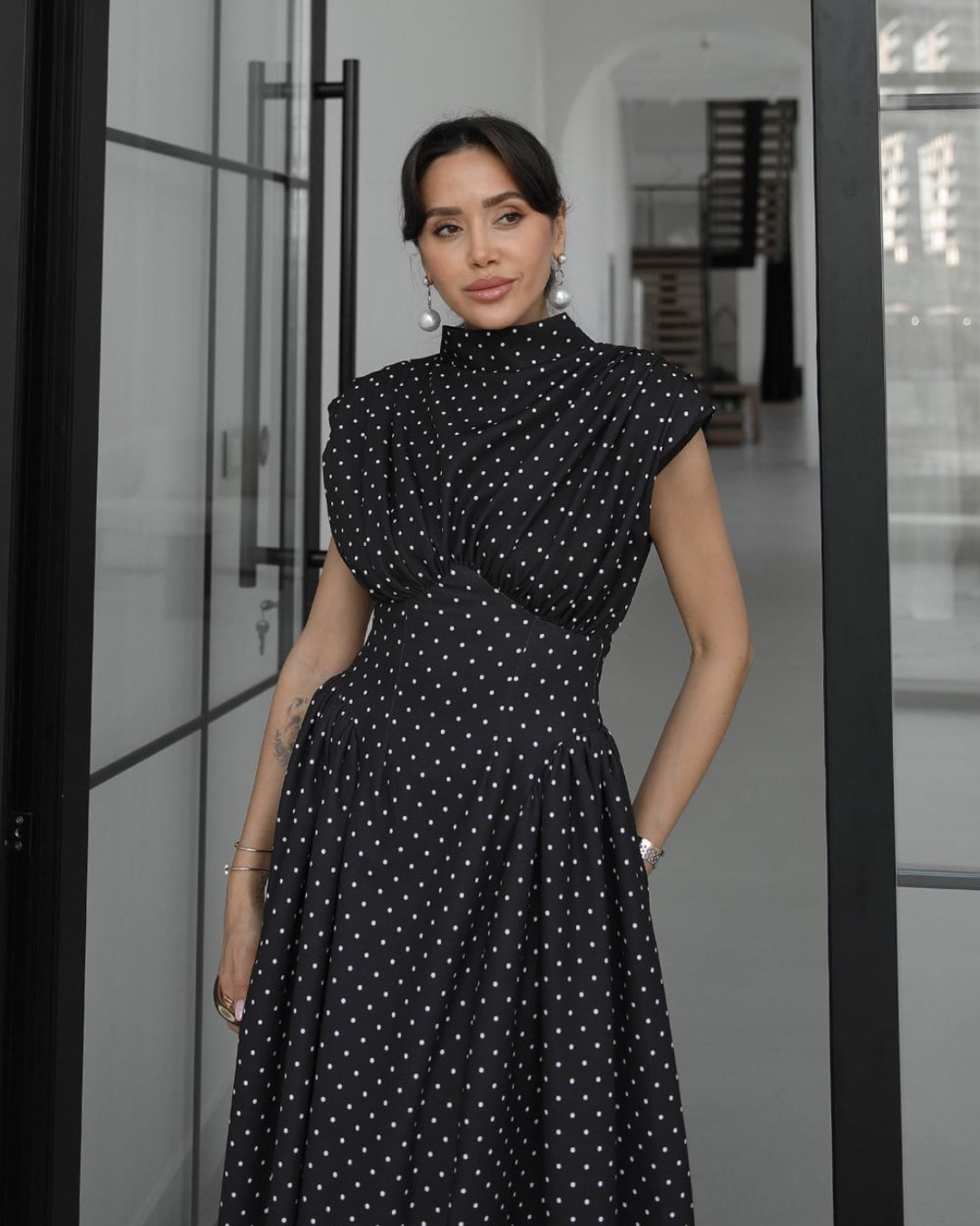 Polka Dot Feminine Elegance Dress