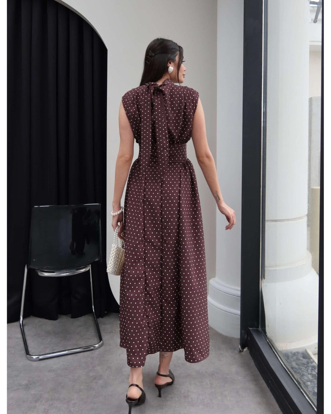 Polka Dot Feminine Elegance Dress