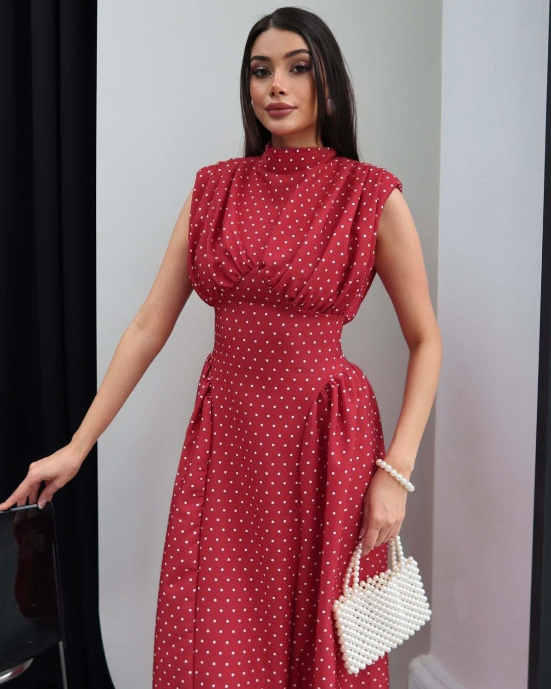 Polka Dot Feminine Elegance Dress