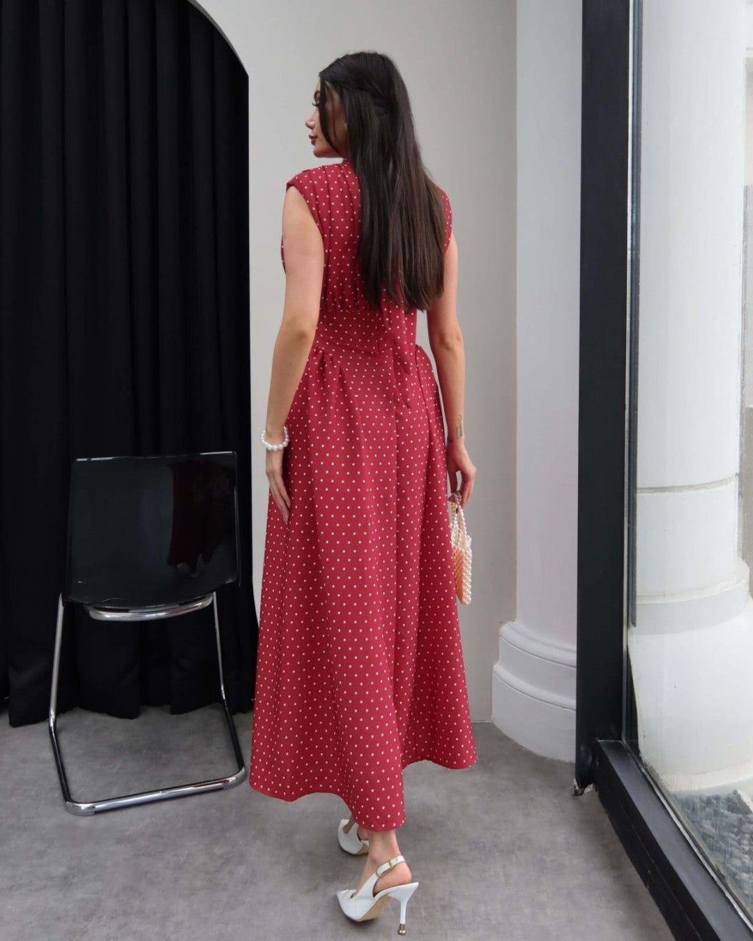 Polka Dot Feminine Elegance Dress