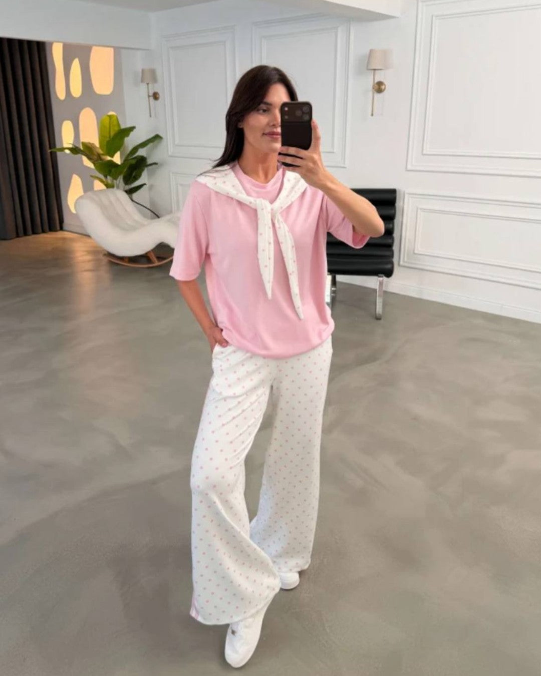 Polka Dot Relaxed Set