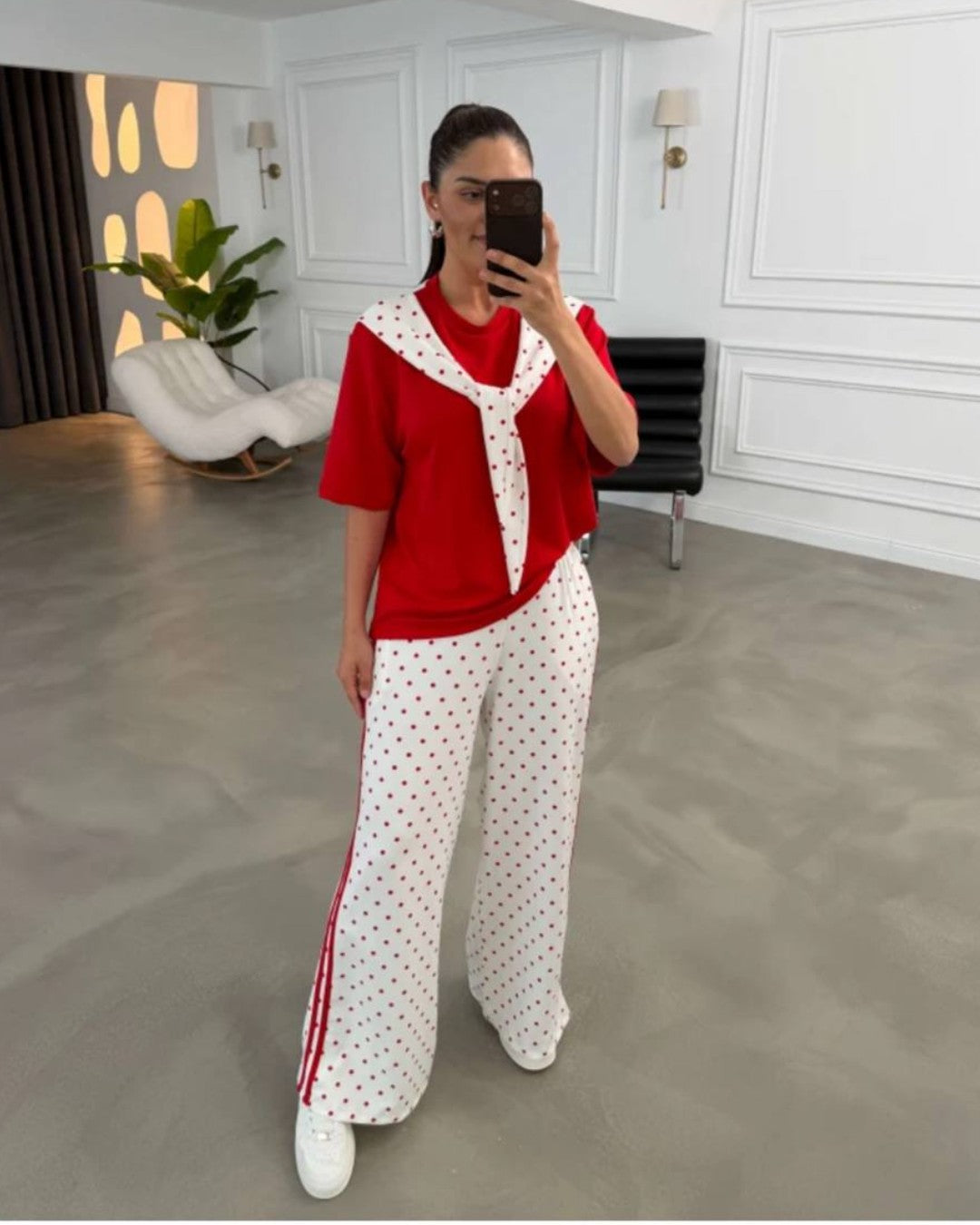 Polka Dot Relaxed Set