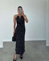 Polka Halter Dress
