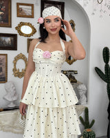 Polka Ruffle Volume Dress