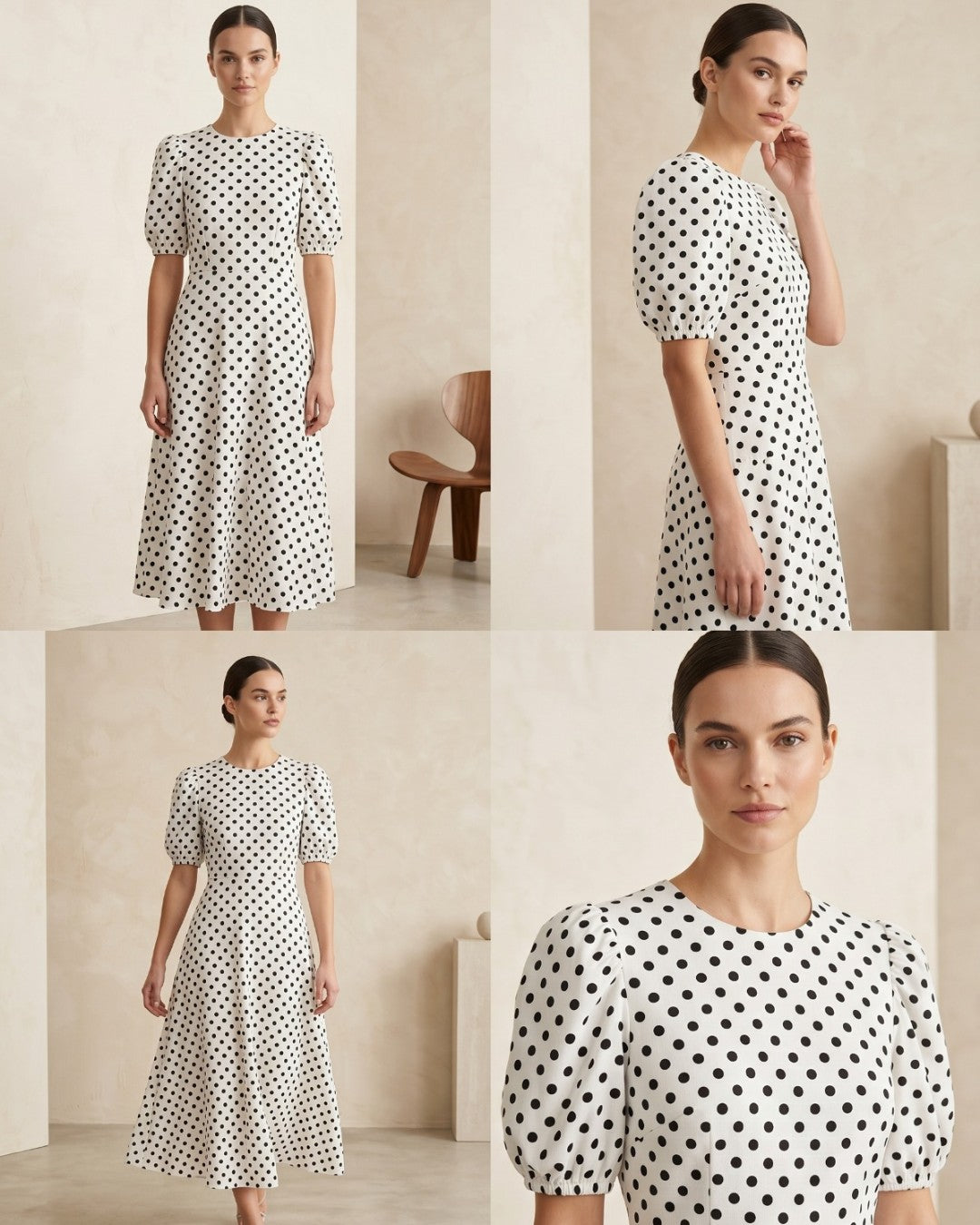 Polka Summer Midi Dress