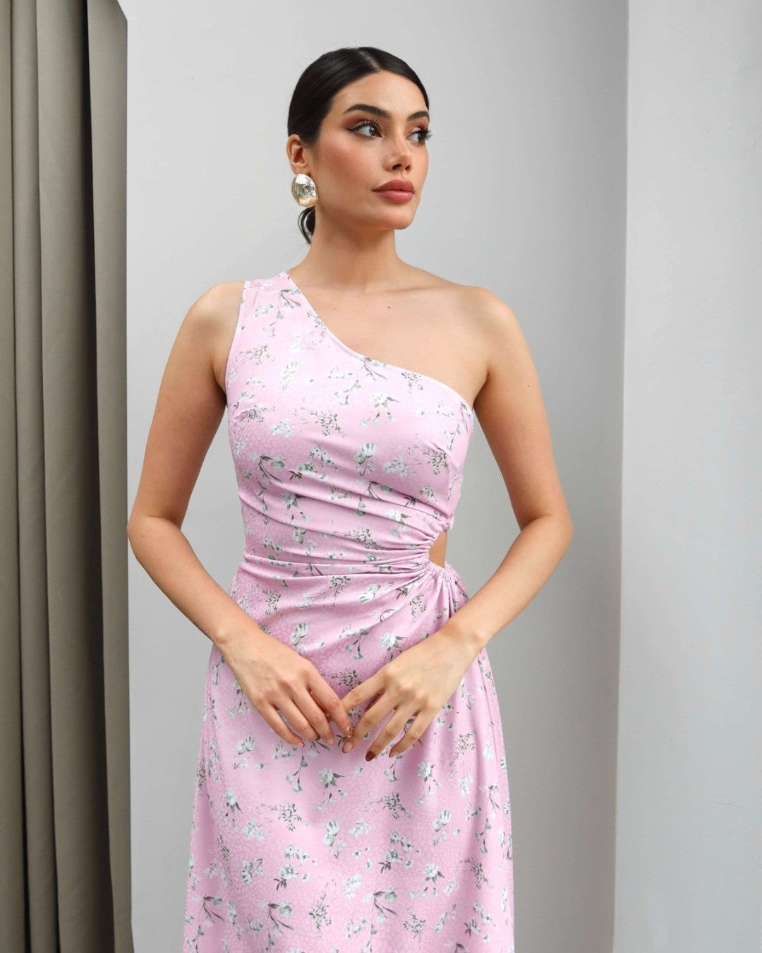 Positano One-Shoulder Dress