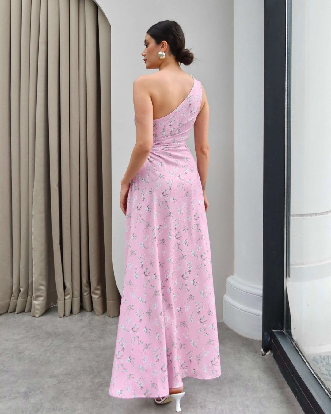 Positano One-Shoulder Dress