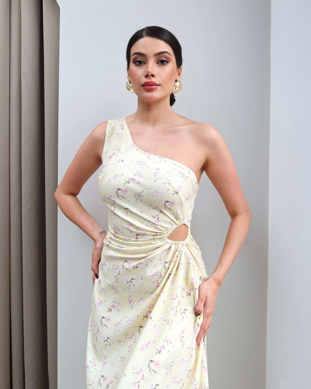 Positano One-Shoulder Dress