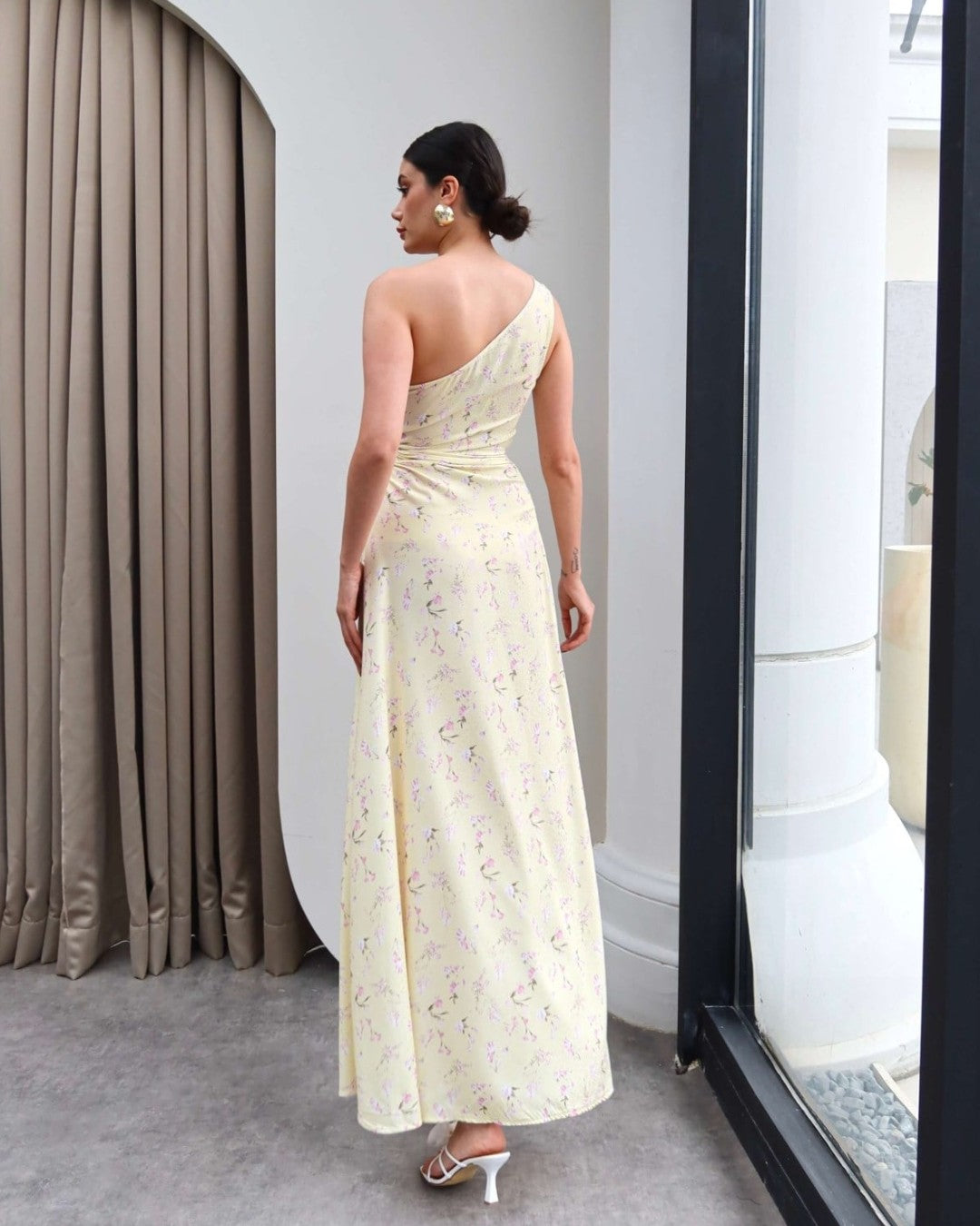 Positano One-Shoulder Dress