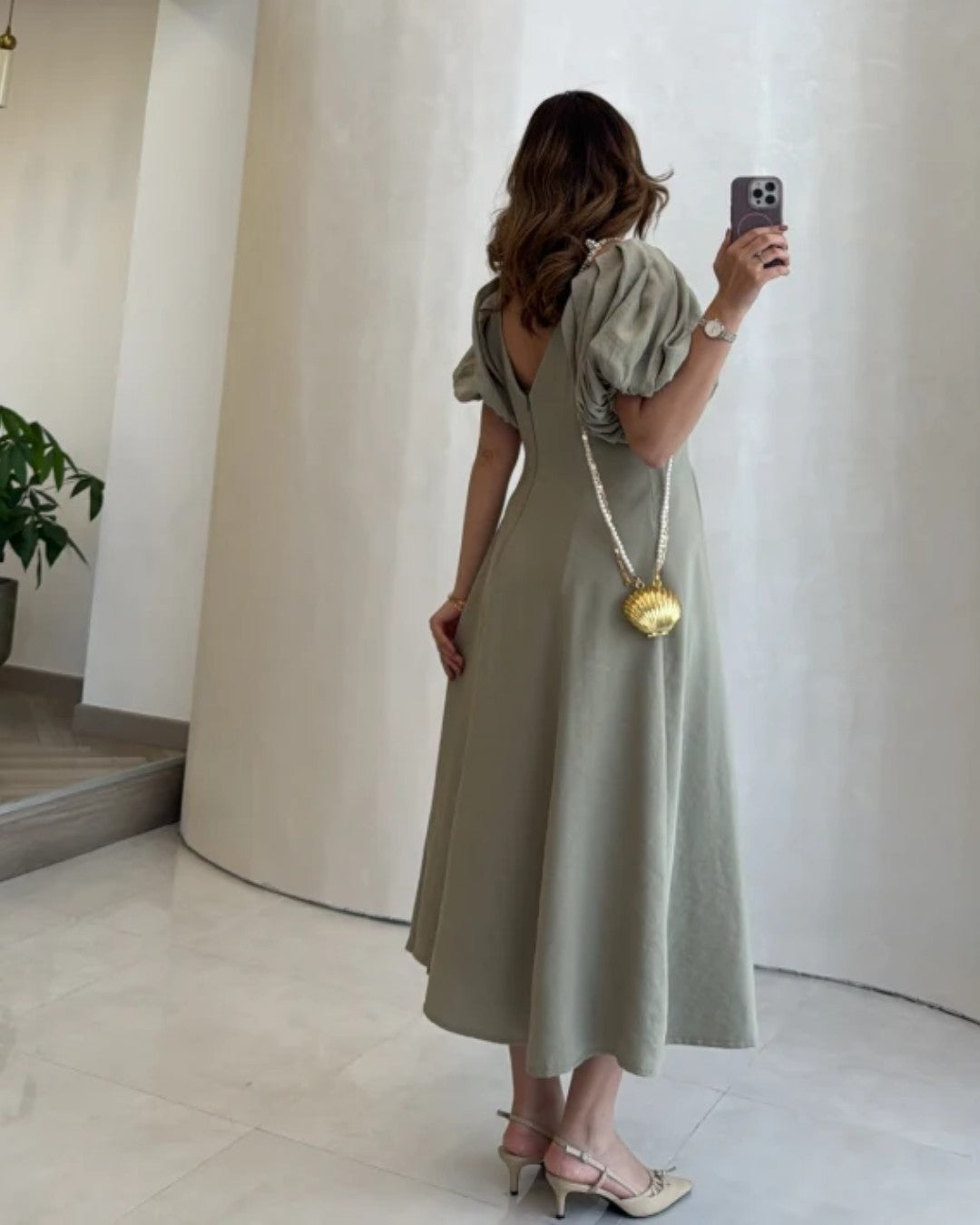 Puff Sleeve Dress