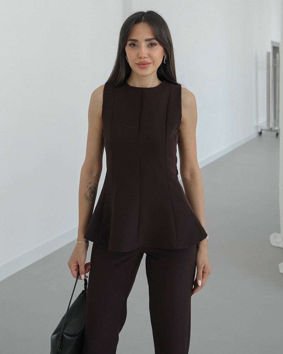 Refined Peplum Suit Set