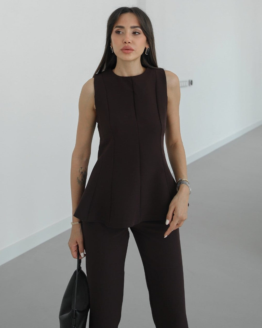 Refined Peplum Suit Set