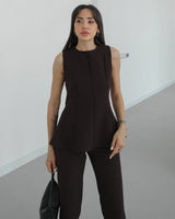 Refined Peplum Suit Set