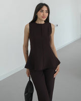 Refined Peplum Suit Set