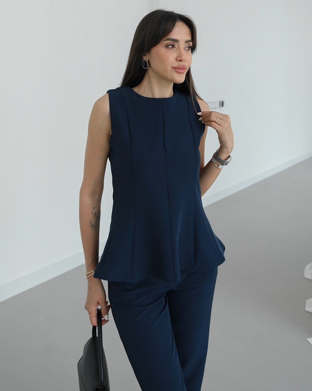 Refined Peplum Suit Set