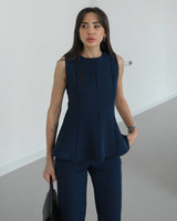 Refined Peplum Suit Set