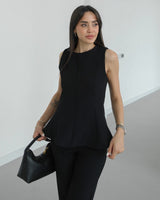 Refined Peplum Suit Set