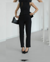 Refined Peplum Suit Set