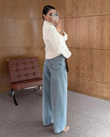 Relaxed Wide Leg Denim