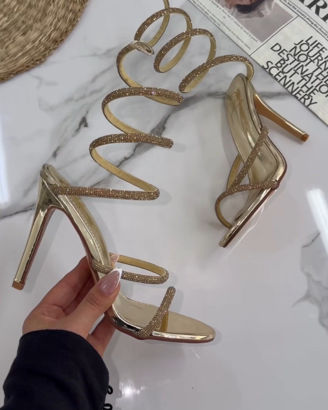 RENÉ CAOVILLA Cleo Inspired Heels