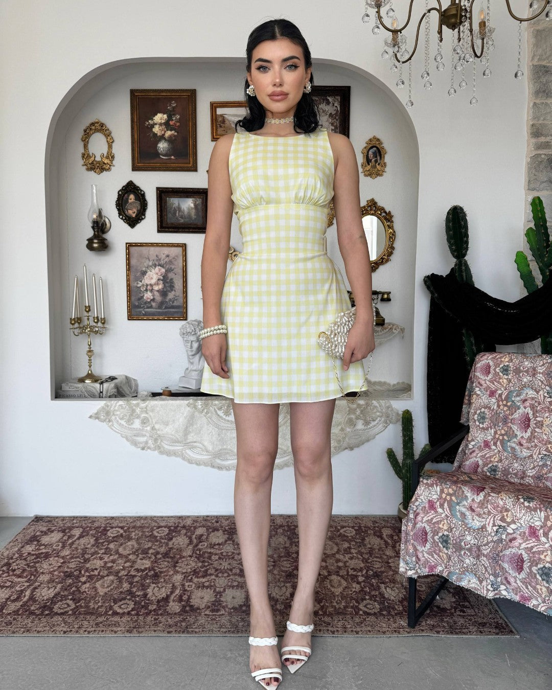 Retro Picnic Mini Dress