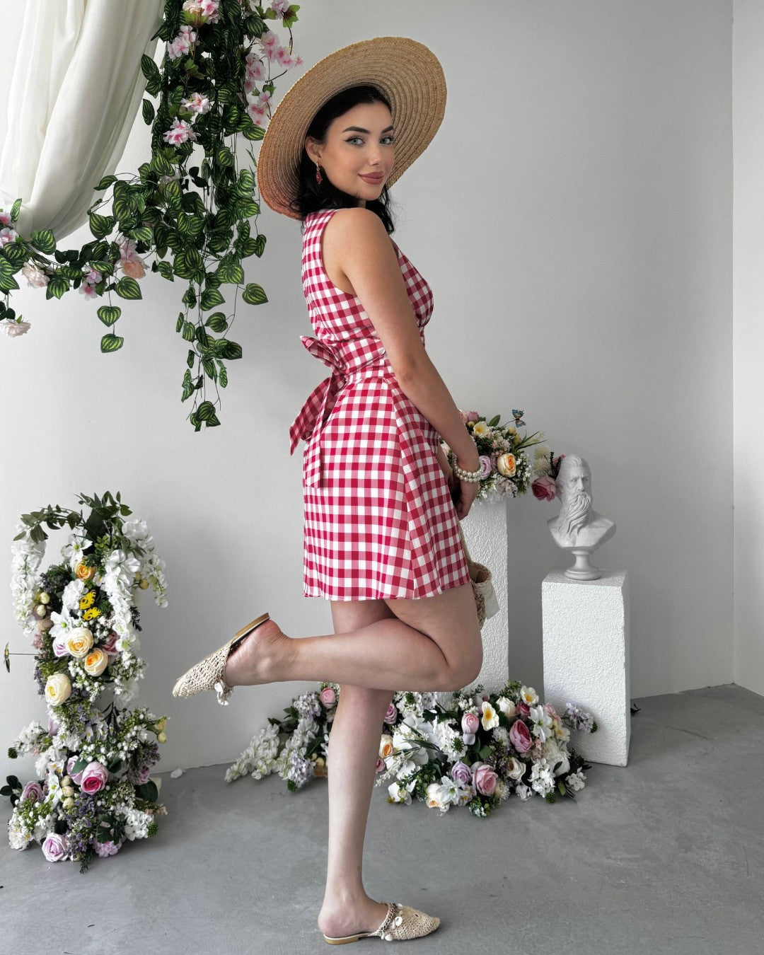 Retro Picnic Mini Dress