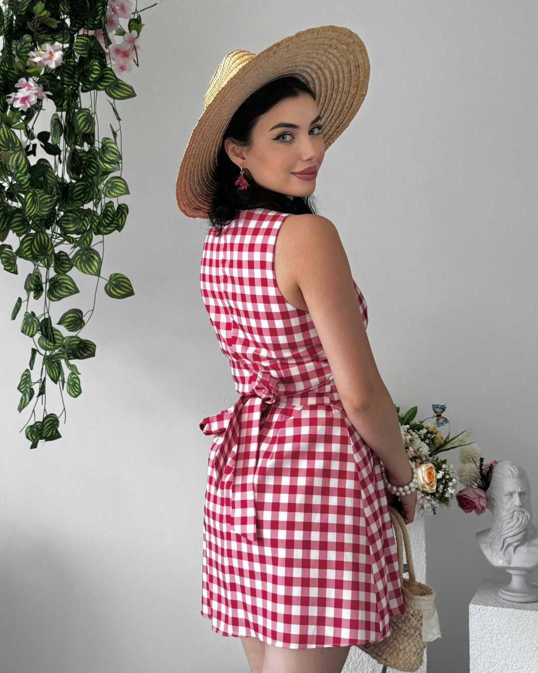 Retro Picnic Mini Dress