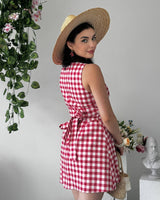 Retro Picnic Mini Dress