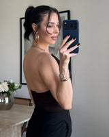 Ring Detail Halter Neck Top