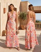 Rosé Riviera Maxi Dress