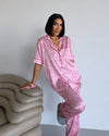 Rosé Satin Pajama