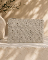 Rosette Textured Clutch
