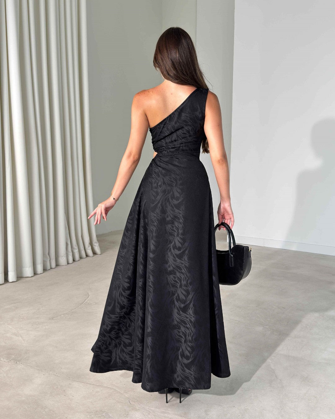 Rosso Satin Dress