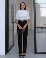 Ruched Cape Top