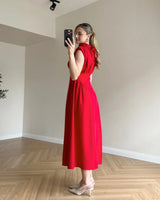 Ruched Midi Dress