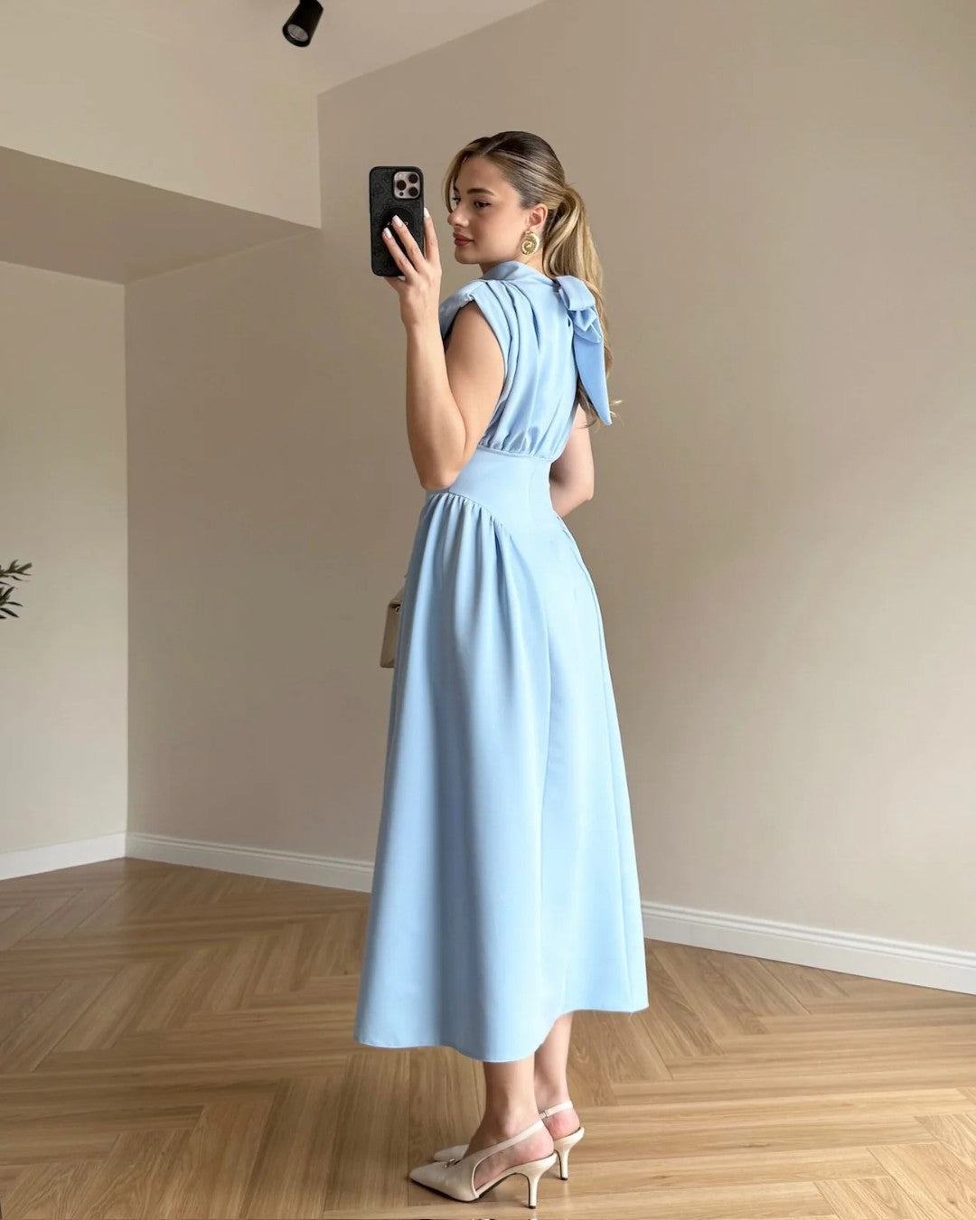 Ruched Midi Dress