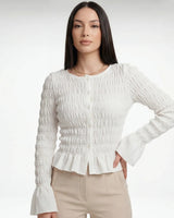 Ruffle-Hem Blouse
