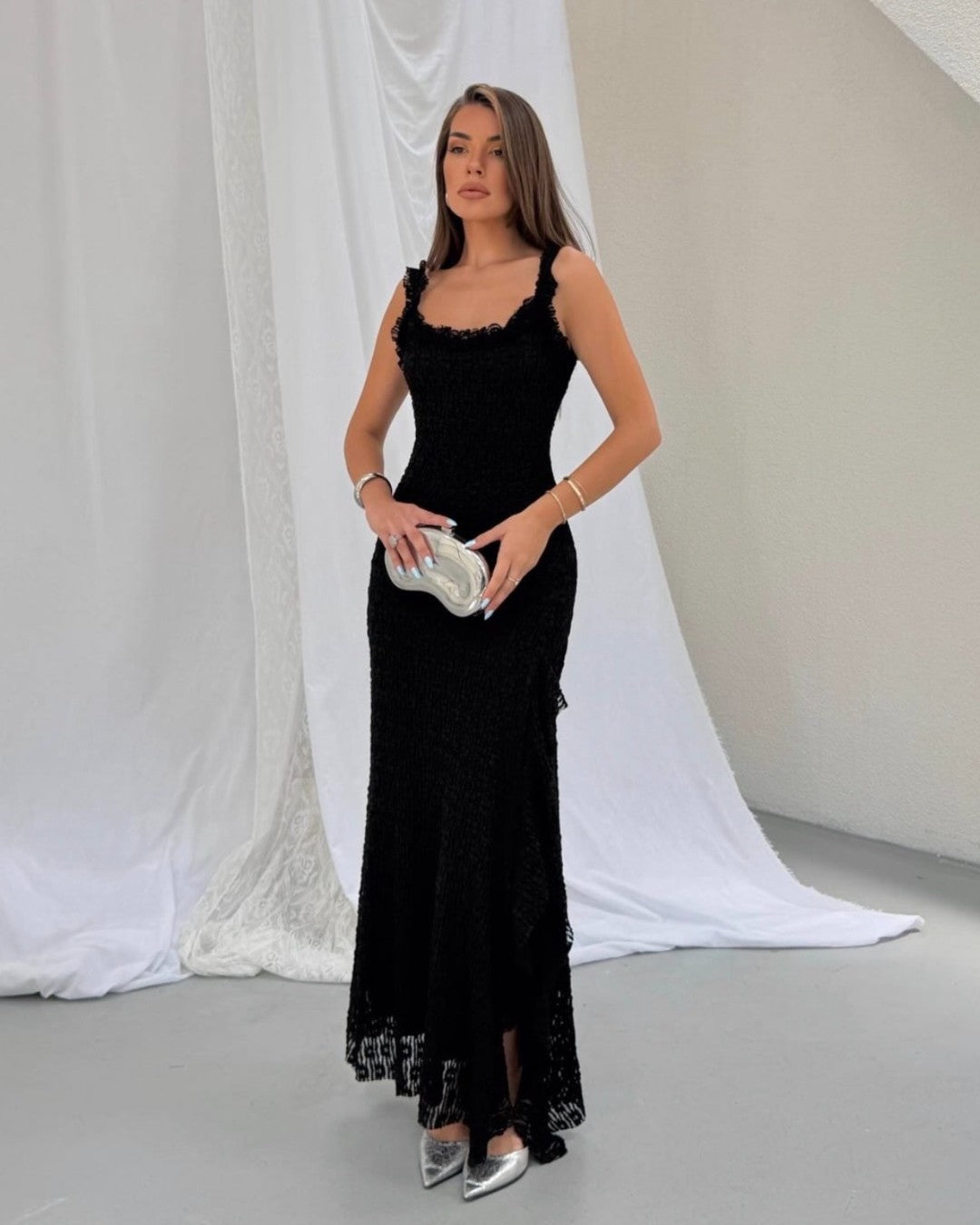 Ruffle Lace Dress