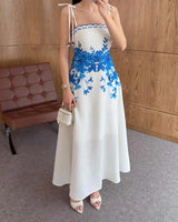 Santorini Floral Dress