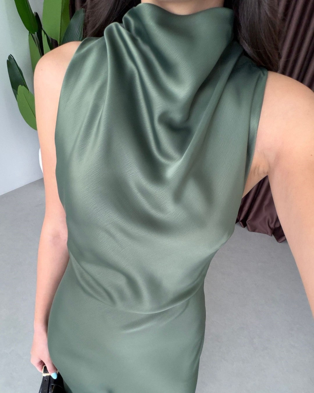 Satin Maxi Dress