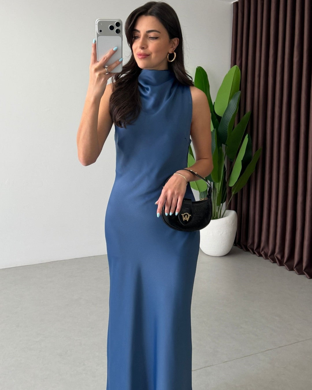 Satin Maxi Dress